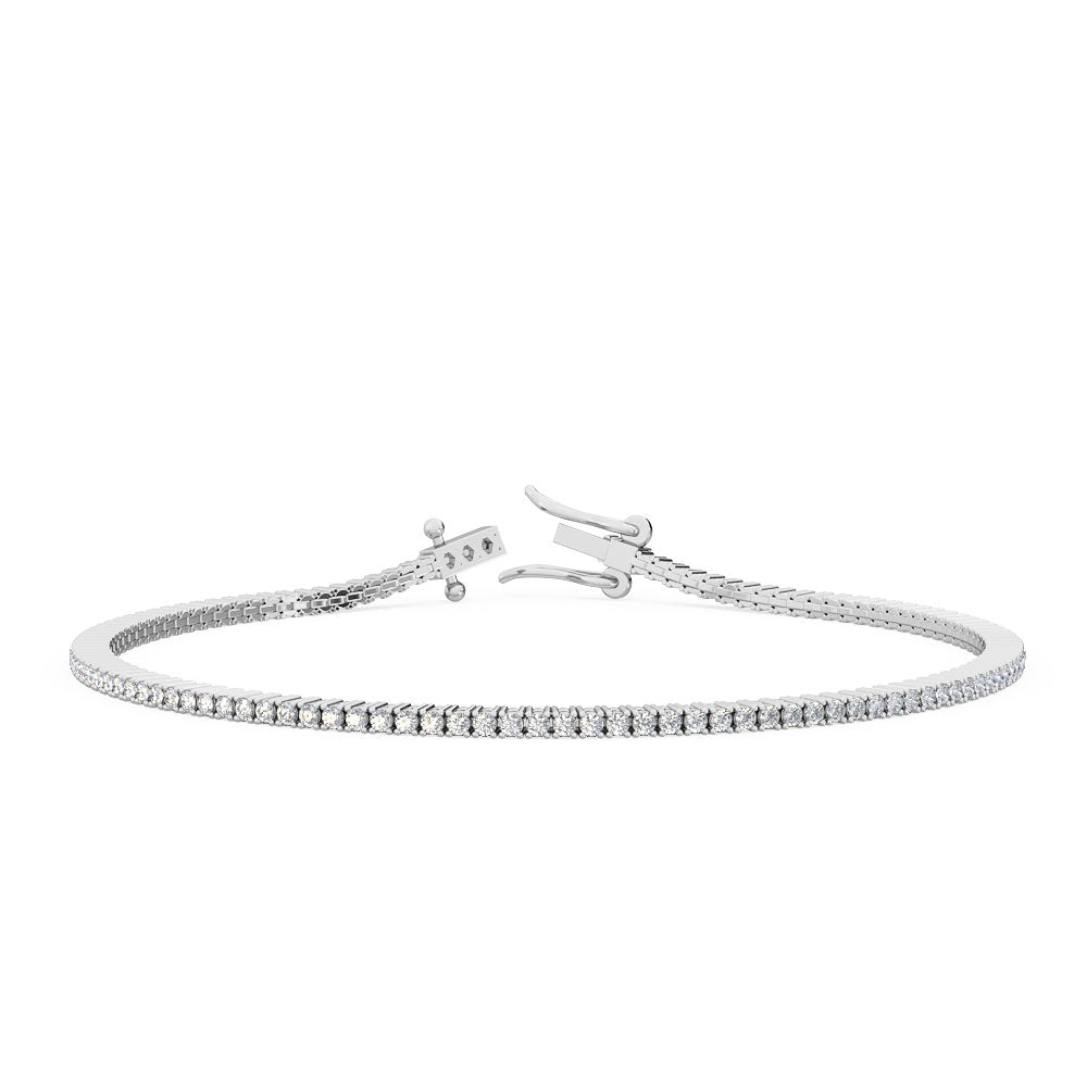 Tennis Bracelet 18K White Gold 1.02ct