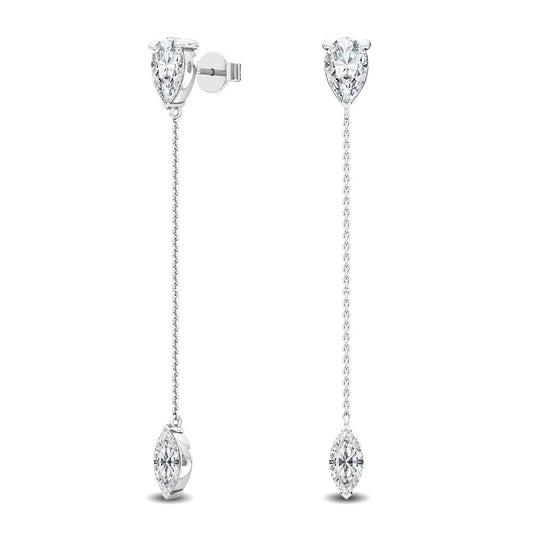 Lab Grown Diamond Drop Earrings