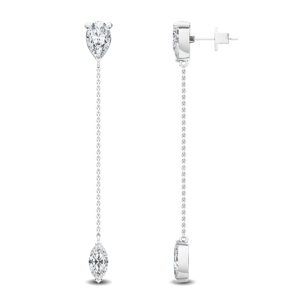 Lab Grown Diamond Drop Earrings