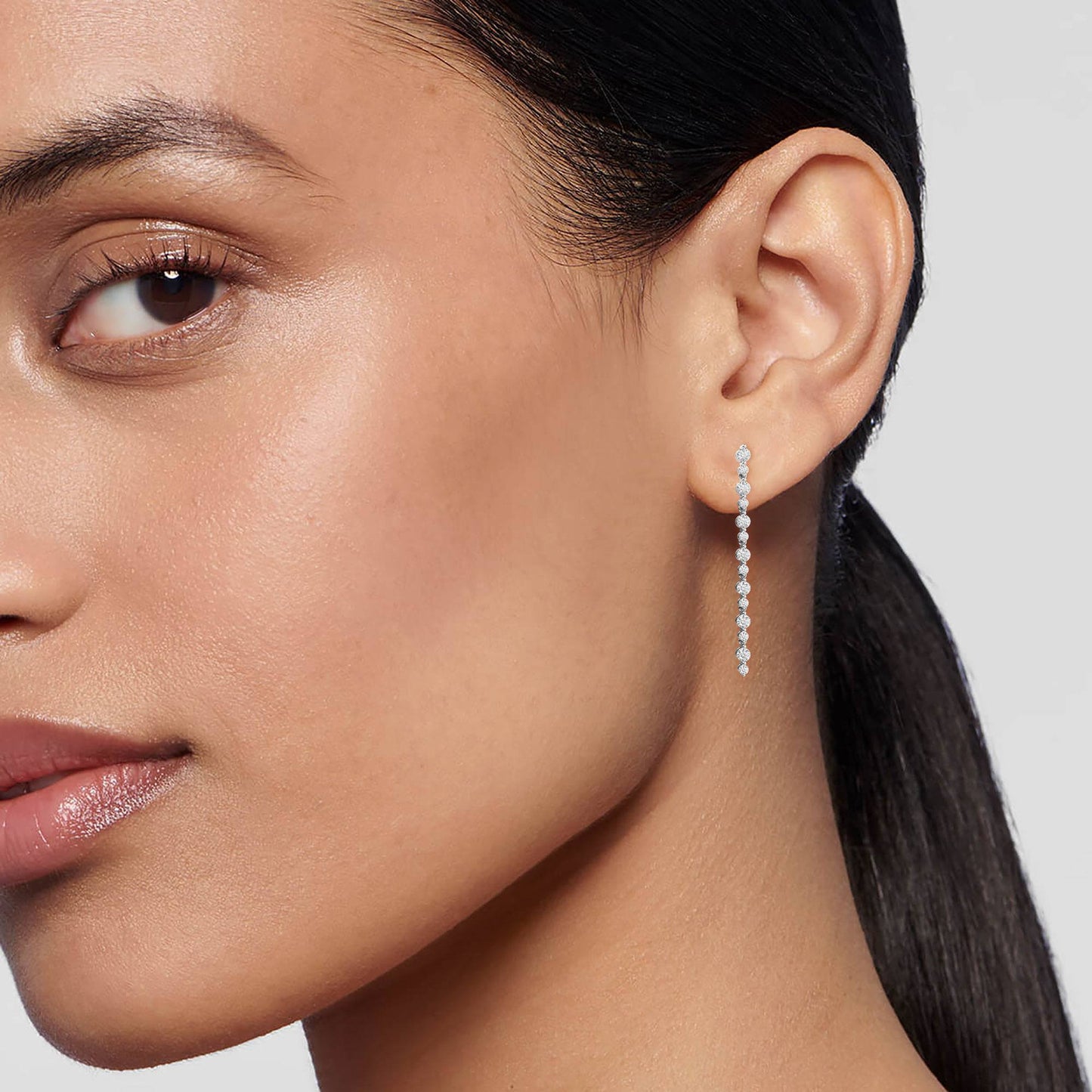 Lab Grown Diamond Drop Earrings