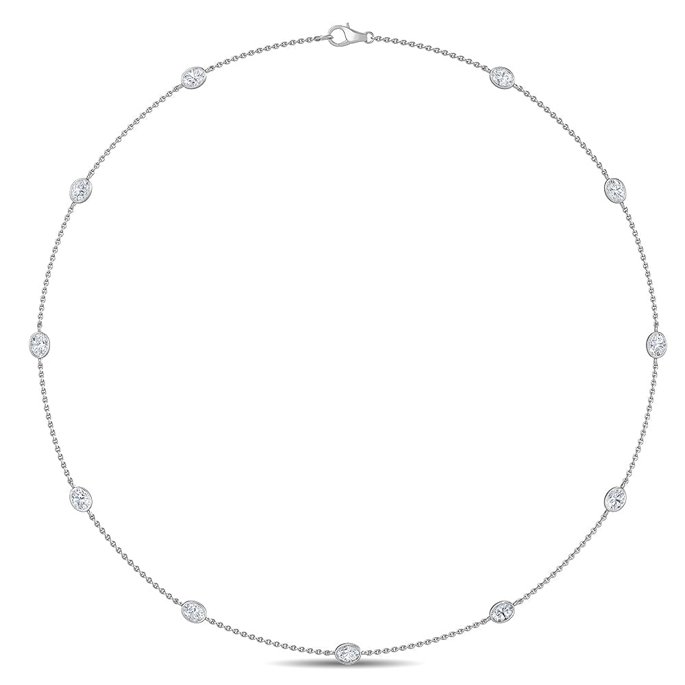 White Gold 18ct. Lab Grown Diamond Necklace