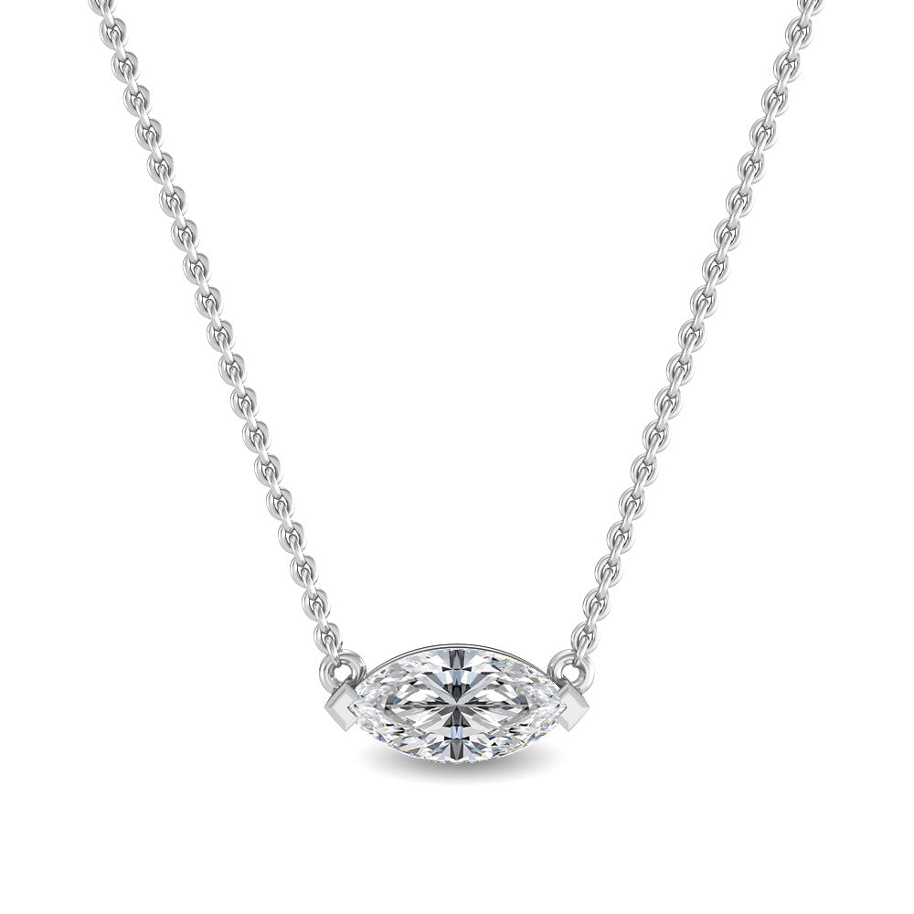 Marquise Cut Lab Grown Diamond Pendant