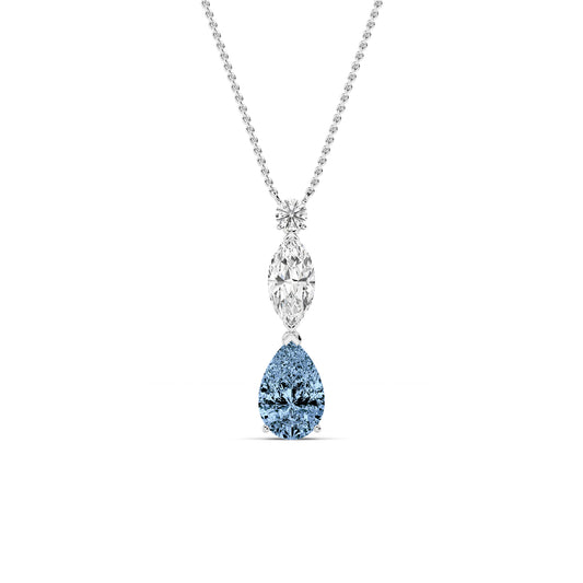 White Gold Lab Grown Diamond Fashion Pendant