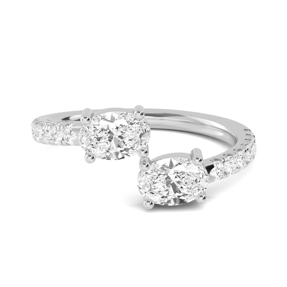 White Gold Lab Grown Diamond Stackable Ring