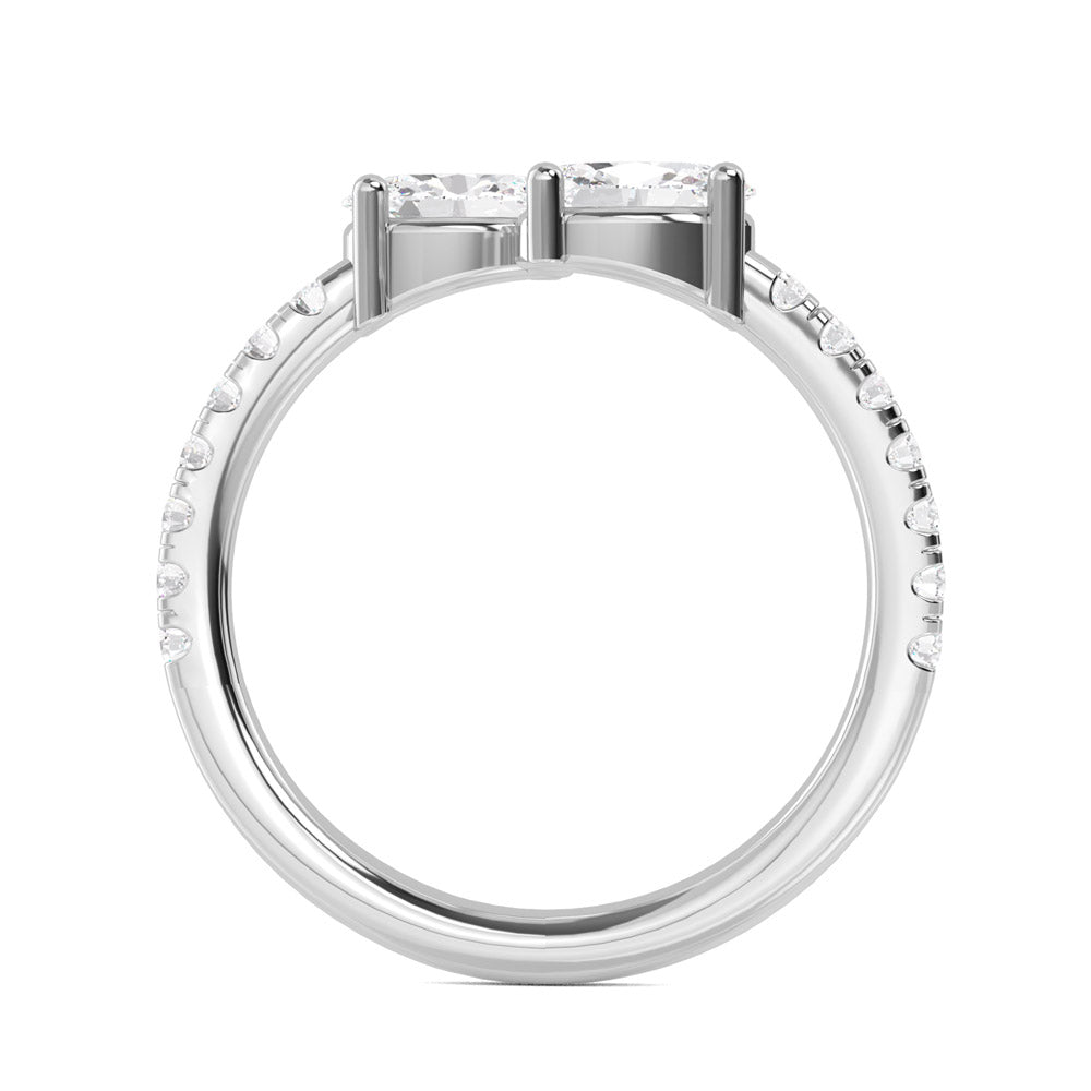 White Gold Lab Grown Diamond Stackable Ring