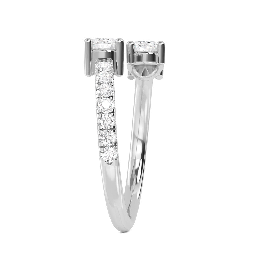 White Gold Lab Grown Diamond Stackable Ring