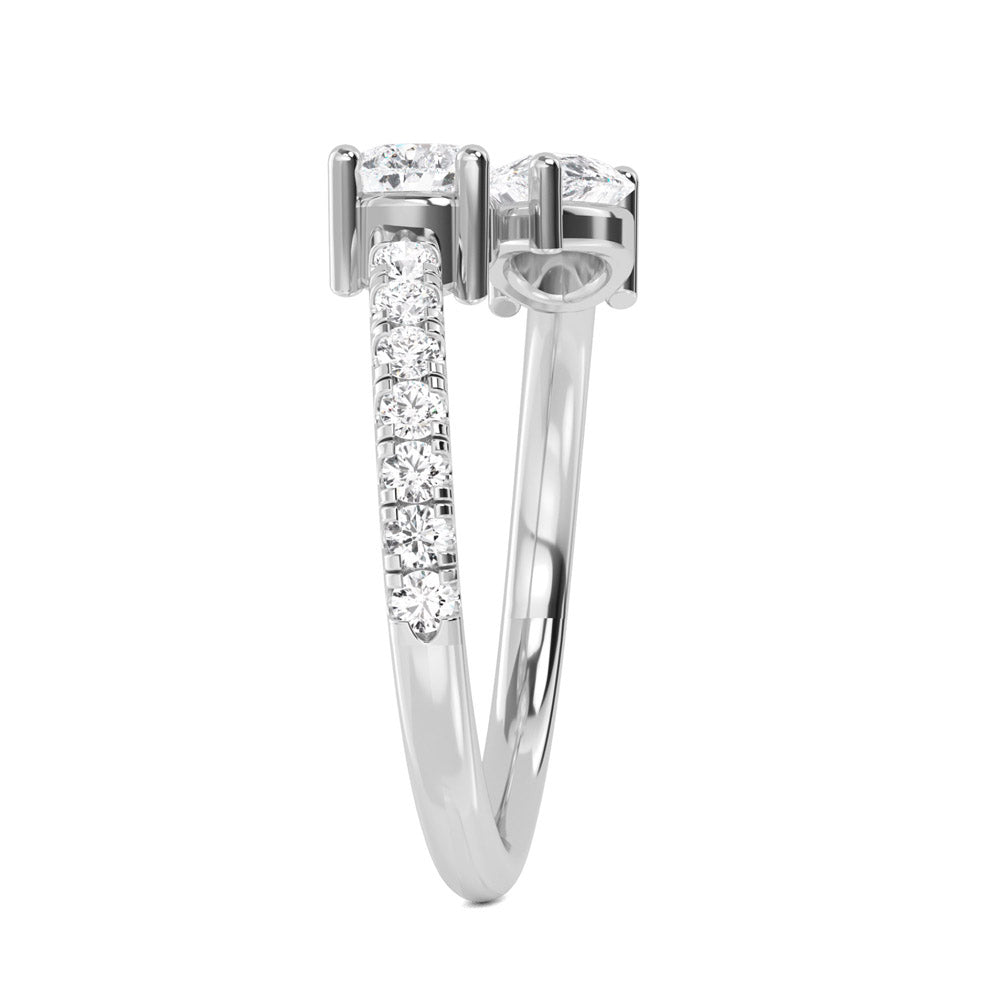 White Gold Lab Grown Diamond Stackable Ring