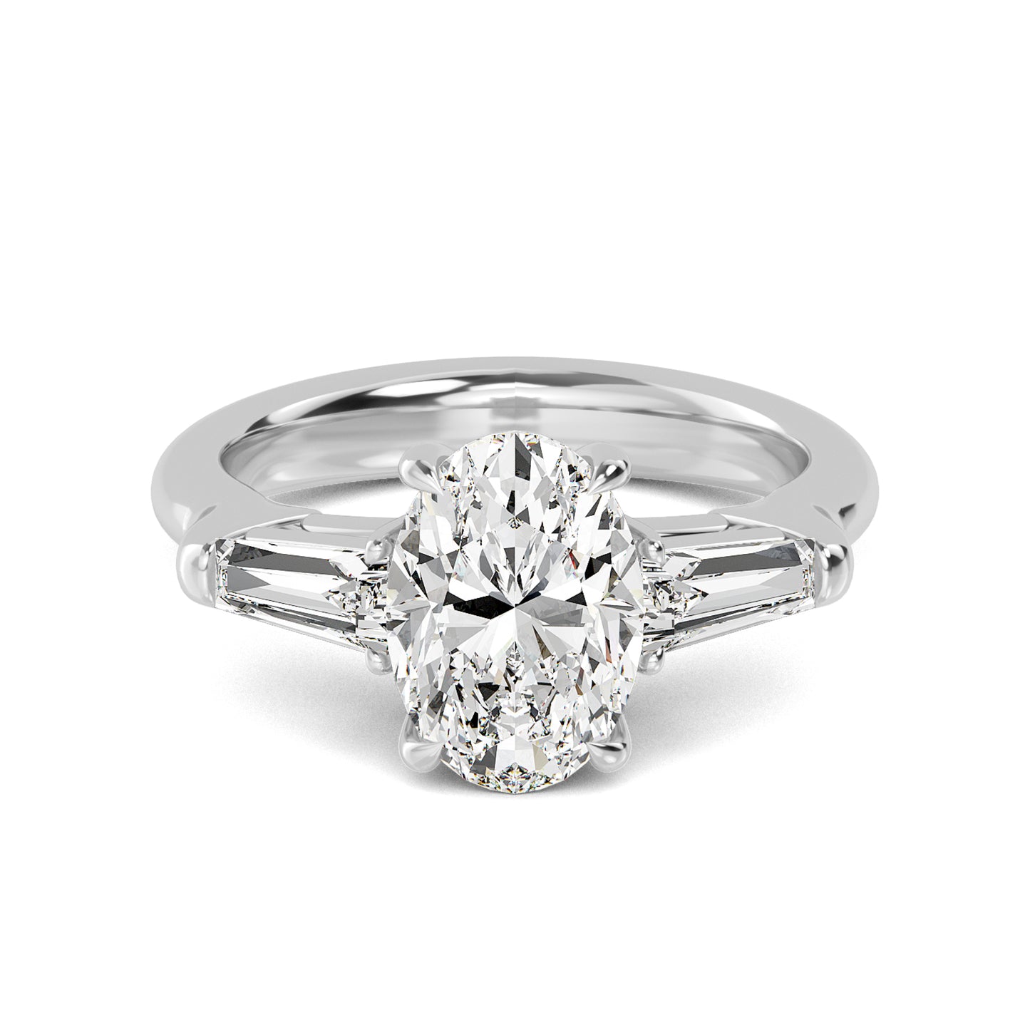 White Gold Lab Grown Diamond Ring